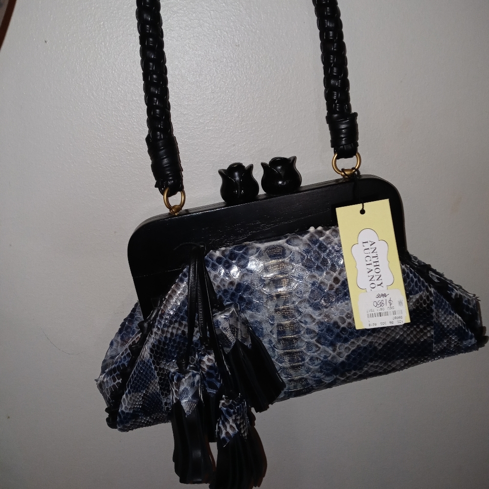Anthony Luciano Python Skin Purse